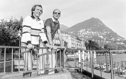 Kent Johansson och John Slettvoll i Lugano