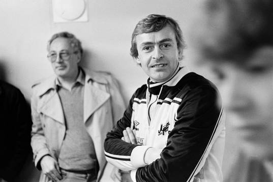 En nöjd Göran Bogren, tränare i Mjällby