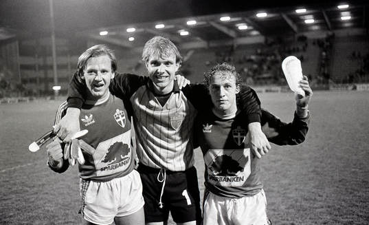 Dan Corneliusson, Thomas Ravelli och Robert Prytz, Sverige