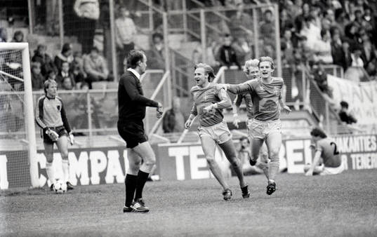 Dan Corneliusson, Ulf Eriksson och Håkan Sandberg, jubel,