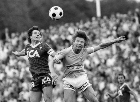 Glenn Hysén, Göteborg och Thomas Sunesson, Malmö, nick,