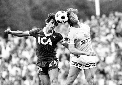 Glenn Hysén, Göteborg och Thomas Sunesson, Malmö, nick,