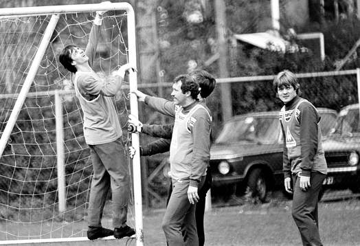 Sören Lerby, Johan Cruyff och Leo van Veen