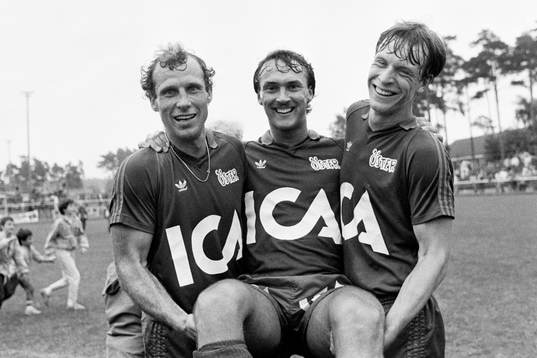 Östers matchhjältar fr. v Jan Mattsson, Åke Andersson