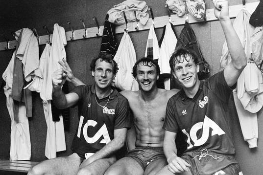 Östers matchhjältar fr. v Jan Mattsson, Åke Andersson