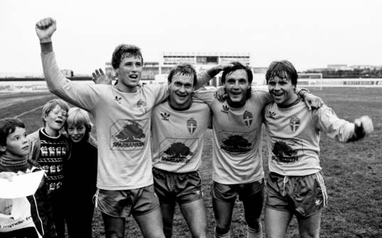 Glenn Hysén, Stig Fredriksson, Sten-Ove Ramberg och Mats