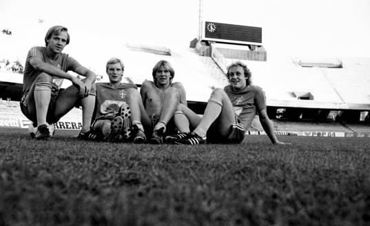 Dan Corneliusson, Ulf Eriksson, Glenn Strömberg och Robert