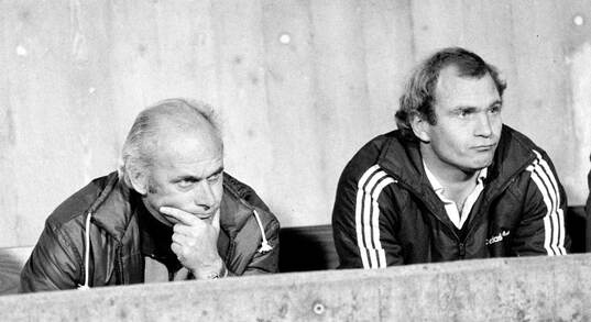 Bayern head coach (manager) Udo Lattek and general manager