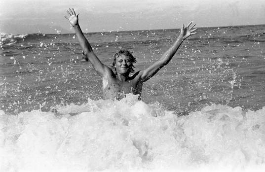 Håkan Sandberg i havet
