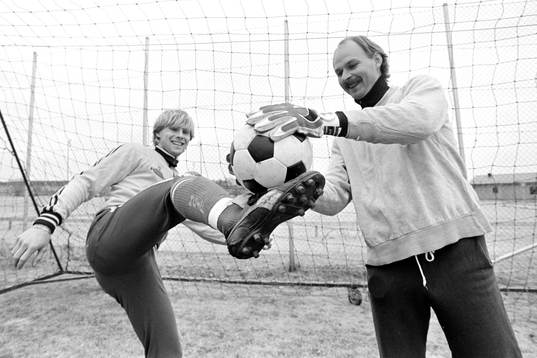 Alf Olsson och Bengt Svensson, målvakt