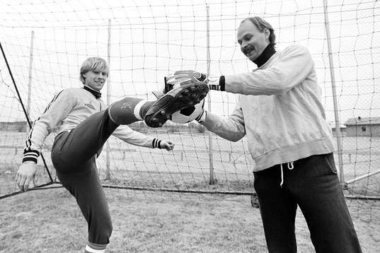 Alf Olsson och Bengt Svensson, målvakt