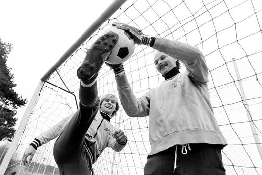 Alf Olsson och Bengt Svensson, målvakt