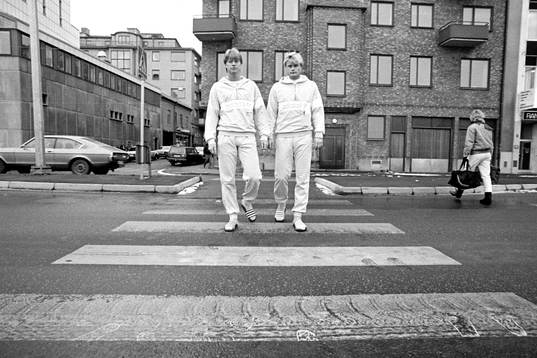 Stefan Pettersson och Peter Larsson på stan