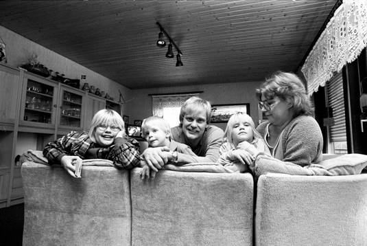 Ronnie Hellström med familj