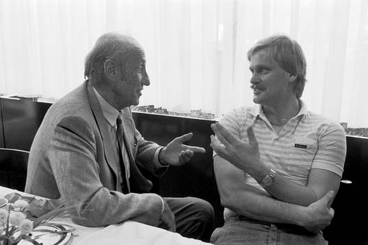 Tysklands förbundskapten Helmut Schön och Ronnie
