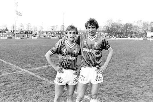 Trelleborgs målskyttar Andreas Hermansson och Marek