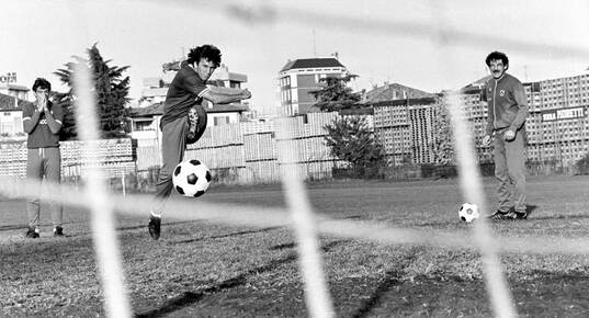 Zico at Udinese training session