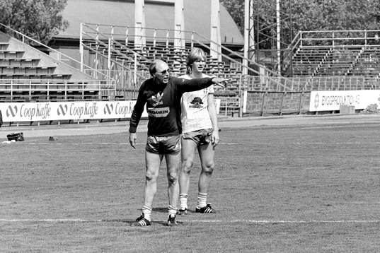 Lars Arnesson, förbundskapten i Sverige och Glenn