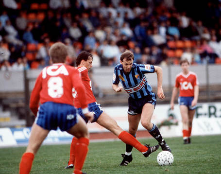 Fotboll, Sören Börjesson, Djurgården och Morgan Hansson,