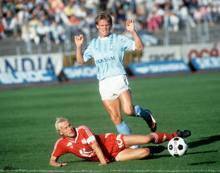Fotboll, Leif Engqvist, Malmö och Håkan Arvidsson, Kalmar