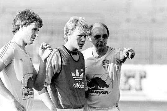 Glenn Hysén, Lasse Larsson och Lars Arnesson,