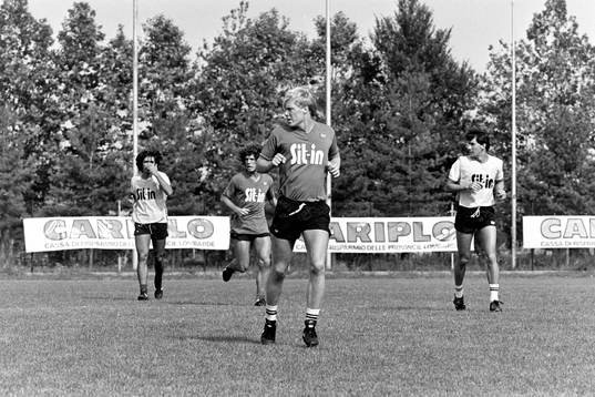 Lars Larsson på träning