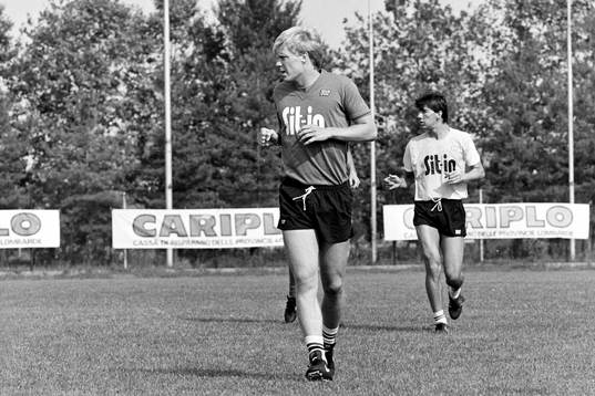 Lars Larsson på träning