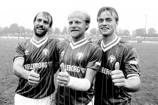 Trelleborgs målskyttar jublar