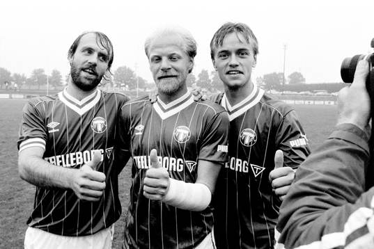 Trelleborgs målskyttar jublar