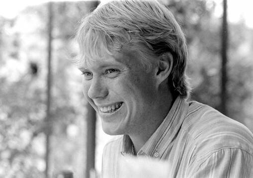 Lars Larsson of Atalanta at restaurant in Bergamo