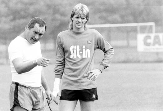 Glenn Strömberg and manager Neddo Sonetti of Atalanta