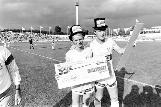 Mr Hattrick. Anders Palmér och Mats Magnusson, Malmö