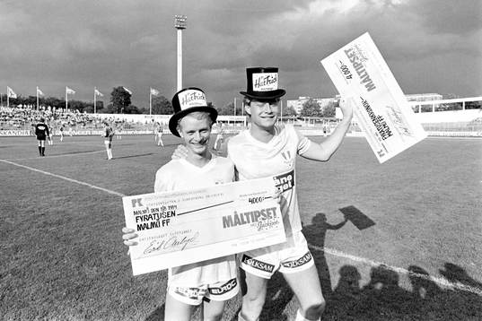 Mr Hattrick. Anders Palmér och Mats Magnusson, Malmö