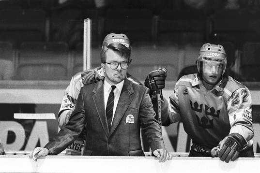 Leif Boork, förbundskapten och Anders Håkansson