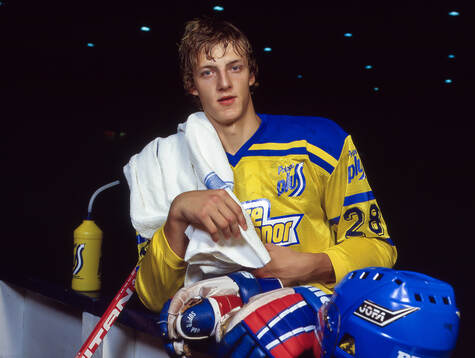Tomas Sandström of Sweden poses for a portrait