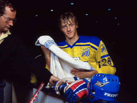 Tomas Sandström of Sweden poses for a portrait