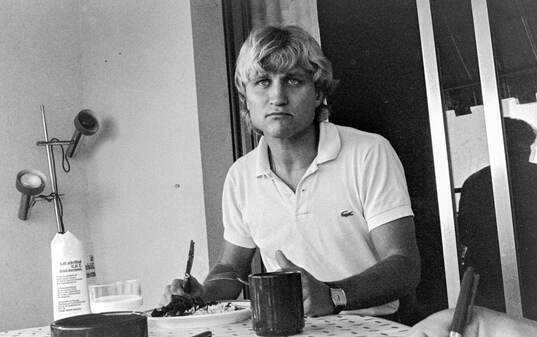 Thomas Larsson of Nice at breakfast