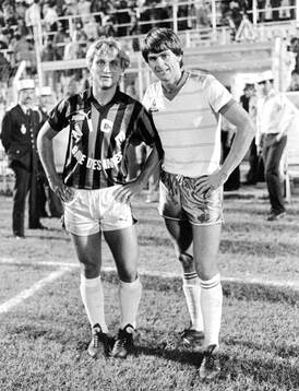 Thomas Larsson of Nice and Teitur Thordarsson of Cannes