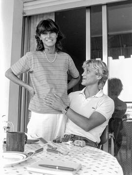 Thomas Larsson of Nice with his wife