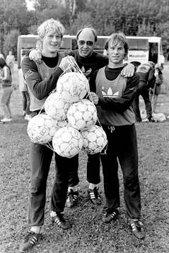 Håkan Sandberg, Lars Arnesson, förbundskapten och Hasse