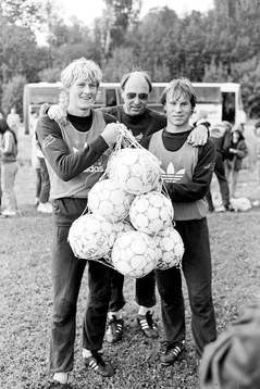 Håkan Sandberg, Lars Arnesson, förbundskapten och Hasse