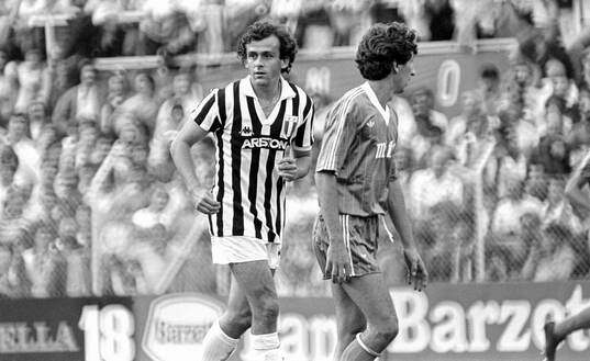 Como - Juventus: Michel Platini of Juventus