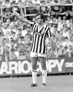 Como - Juventus: Michel Platini of Juventus