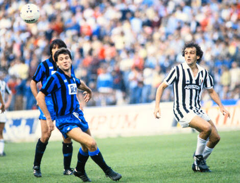 Juventus - Atalanta: Michel Platini of Juventus