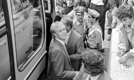 Juventus - Atalanta: Lars Larsson of Atalanta at players bus