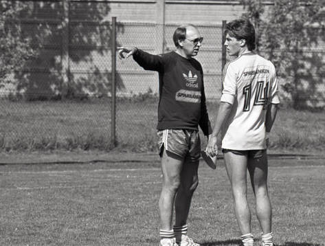 Lars Laban Arnesson, förbundskapten och Mats Gren