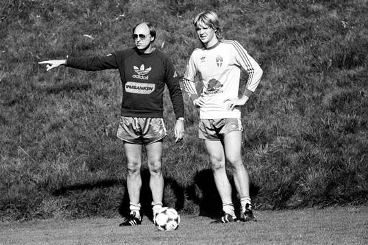 Lars Arnesson, förbundskapten och Glenn Strömberg, Sverige