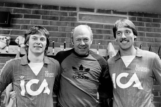 Nicklas Persson, Leif Widen, tränare och Morgan Hansson