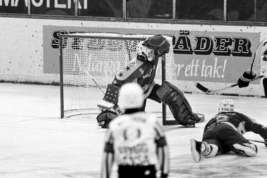 Malmös målvakt Roger Nordström i aktion