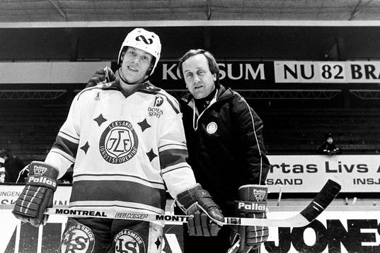 Jonas Bergqvist och Dan Söderström, tränare i Leksand